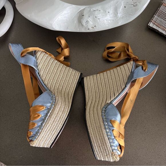 GUCCI Lilibeth leather espadrilles Size 40 - Picture 9 of 15